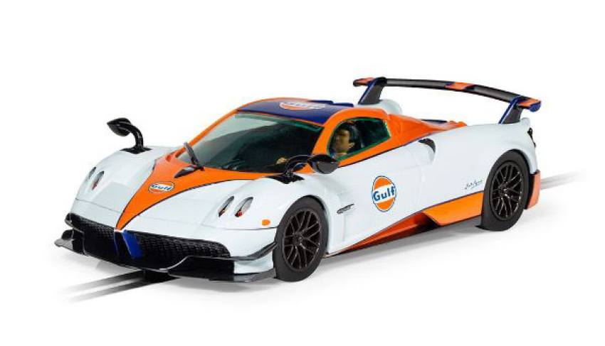 Miniature voiture à sous Scalextric PAGANI HUAYRA BC ROADSTER GULF EDITION SLOT 1 :...