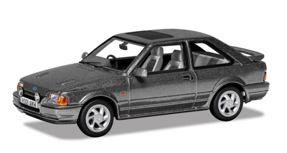 Miniature voiture auto 1:43 Vanguards FORD ESCORT MK4 RS TURBO 1990 GRIS diecast