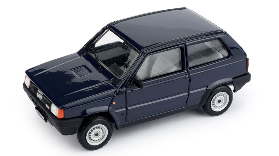 Miniature voiture auto 1:43 Brumm FIAT PANDA 750L 1986 bleu diecastvéhicules