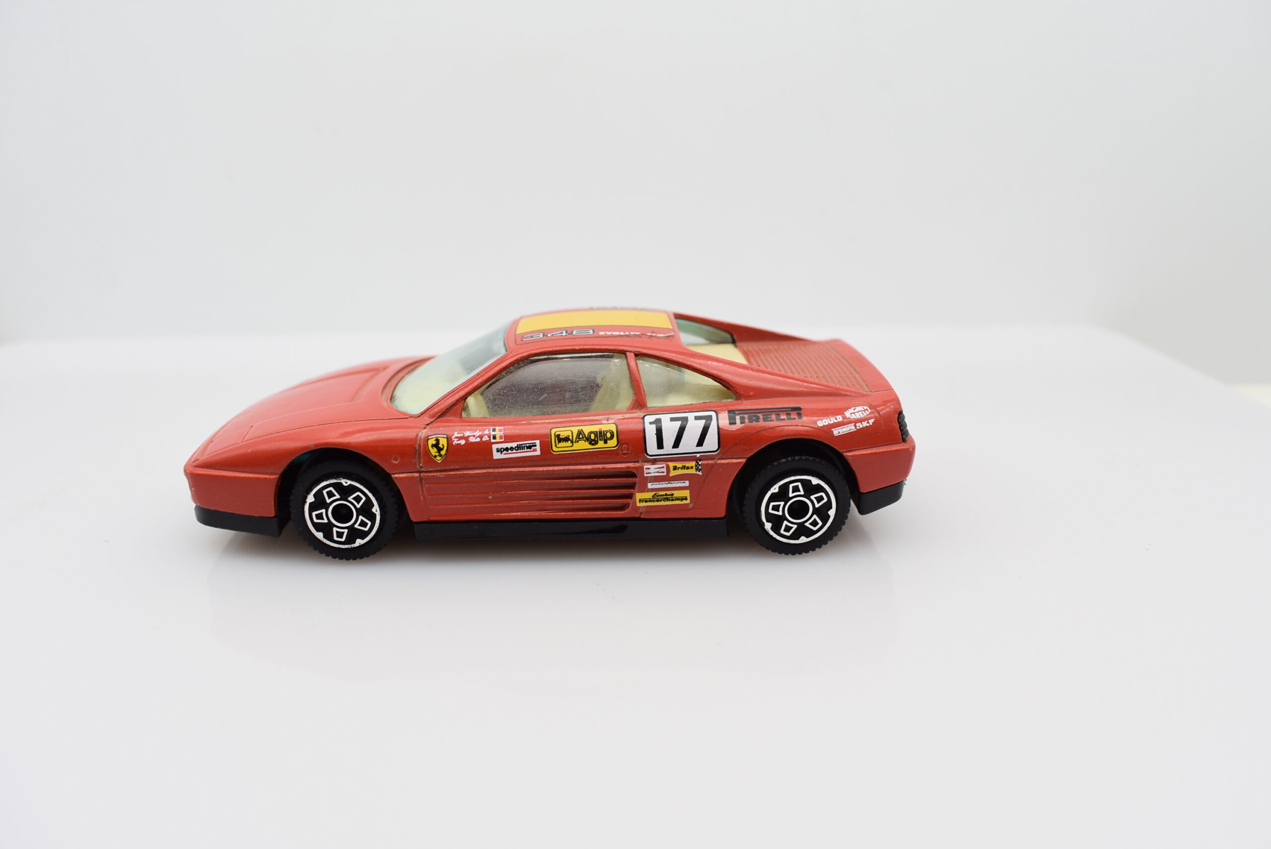 Burago Ferrari 348 TB Red Modellino 1:43 DIE CAST MODEL-Varie