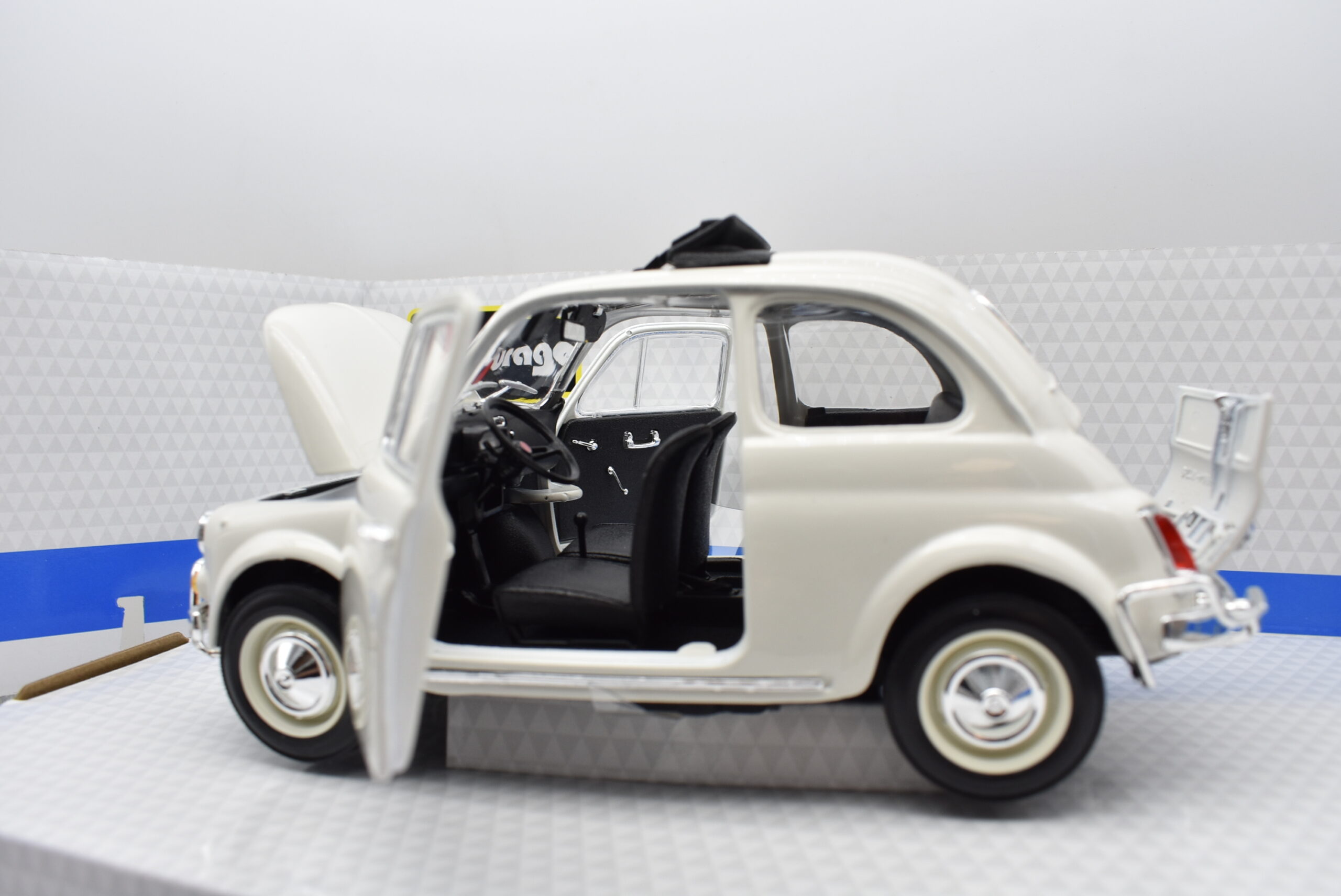 MODELLINO IN SCALA COMPATIBILE CON FIAT 500 L 1968-72 APERTA BIANCO AURORA  1:43 BRUMM BM0464-03 Auto Stradali,Scala 1:43