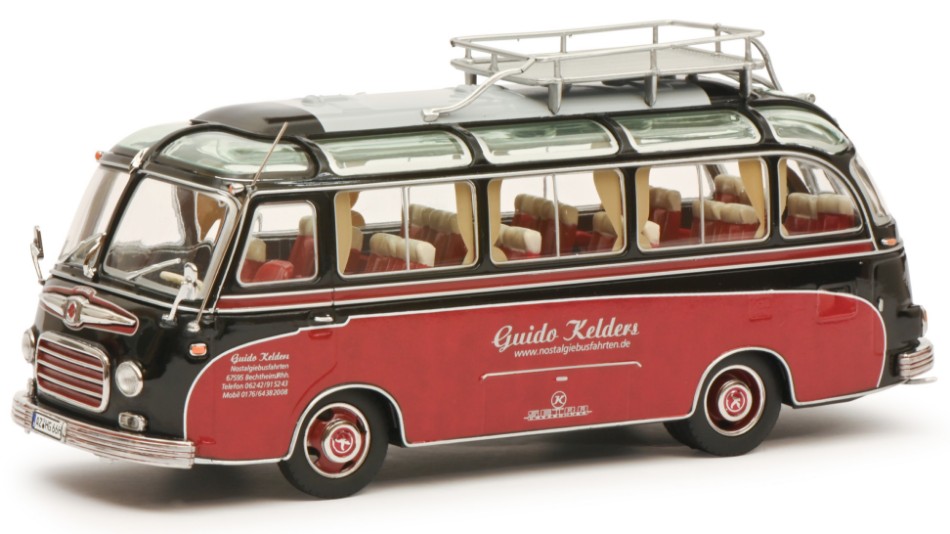 Modellino Bus Autobus Schuco 1:43 SETRA S6 AUTOBUS GUIDO KELDERS 1955 ...