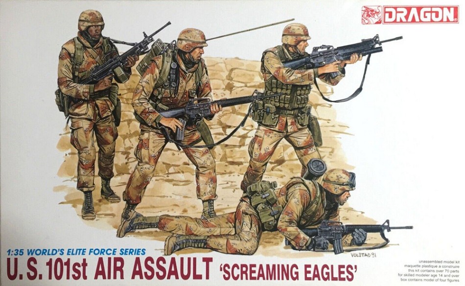 Miniature kit d'assemblage de figurines militaires soldats Dragon FIGURE US101st AIR...