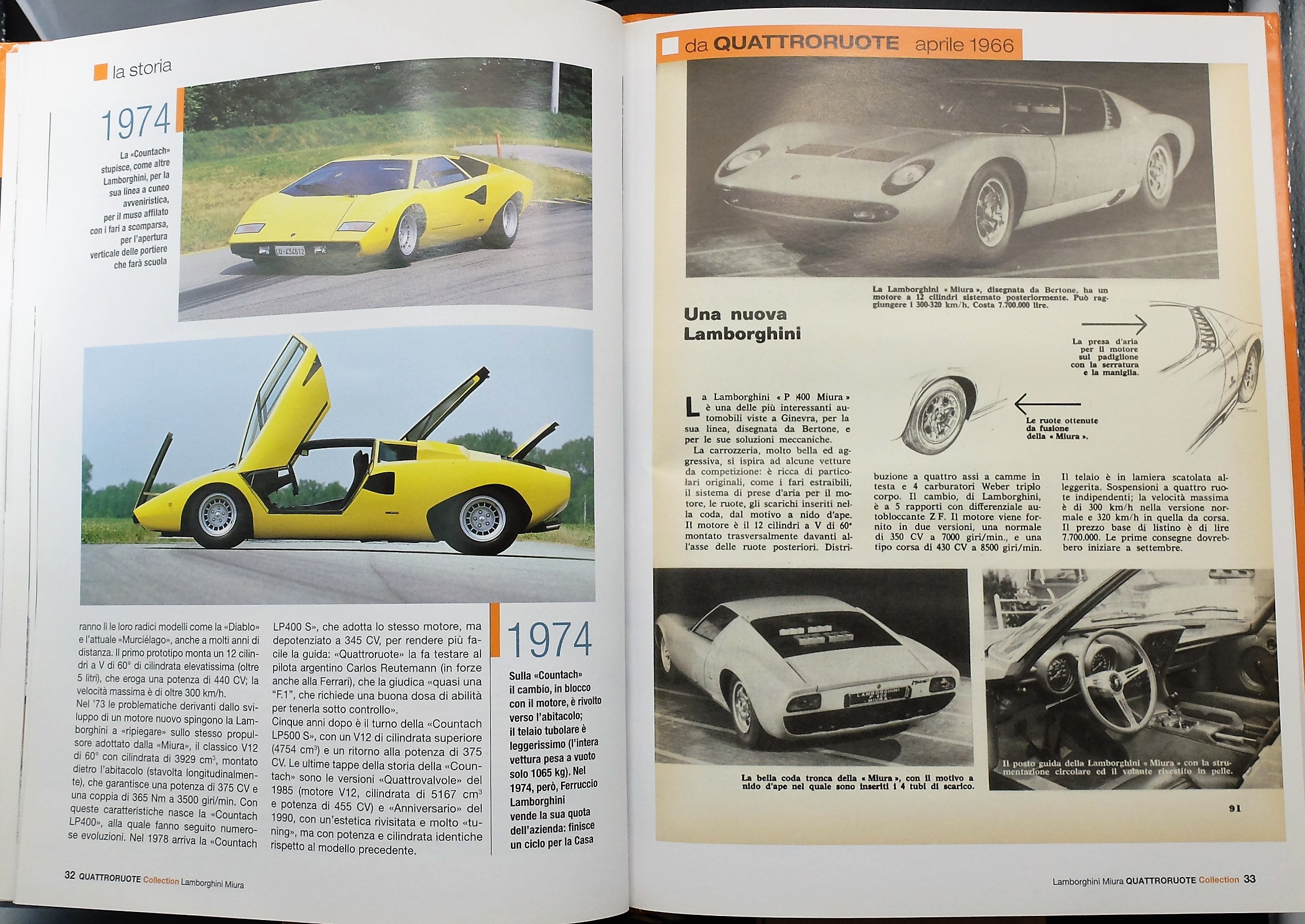 fascicolo Quattroruote Collection LAMBORGHINI MIURA modellino auto 1:24  libro book - Arcadia Modellismo