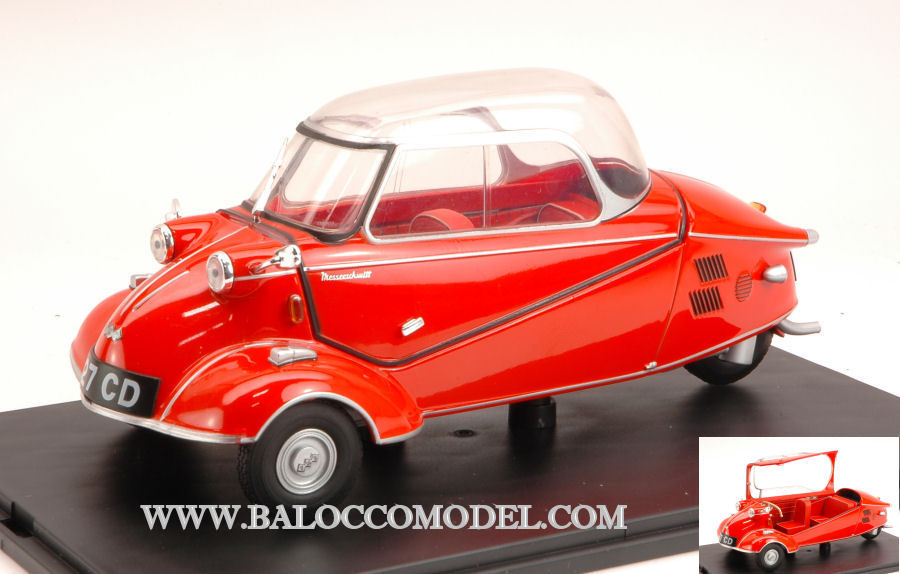 Modellino auto scala 1:18 MESSERSCHMITT KR2001955 RED modellismo collezione