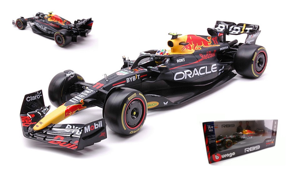 Model car 1:18 scale Burago RED BULL RB19 2023 PEREZ vehicles collection