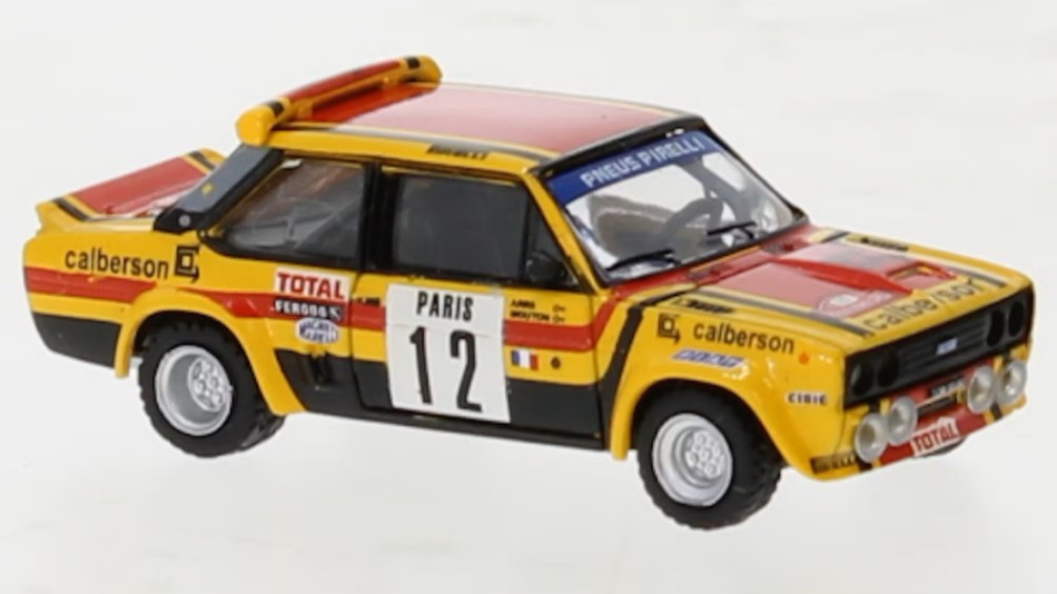 Miniature voiture rallye auto 1:87 FIAT 131 ABARTH CALBERSON MONTE CARLO modèle...