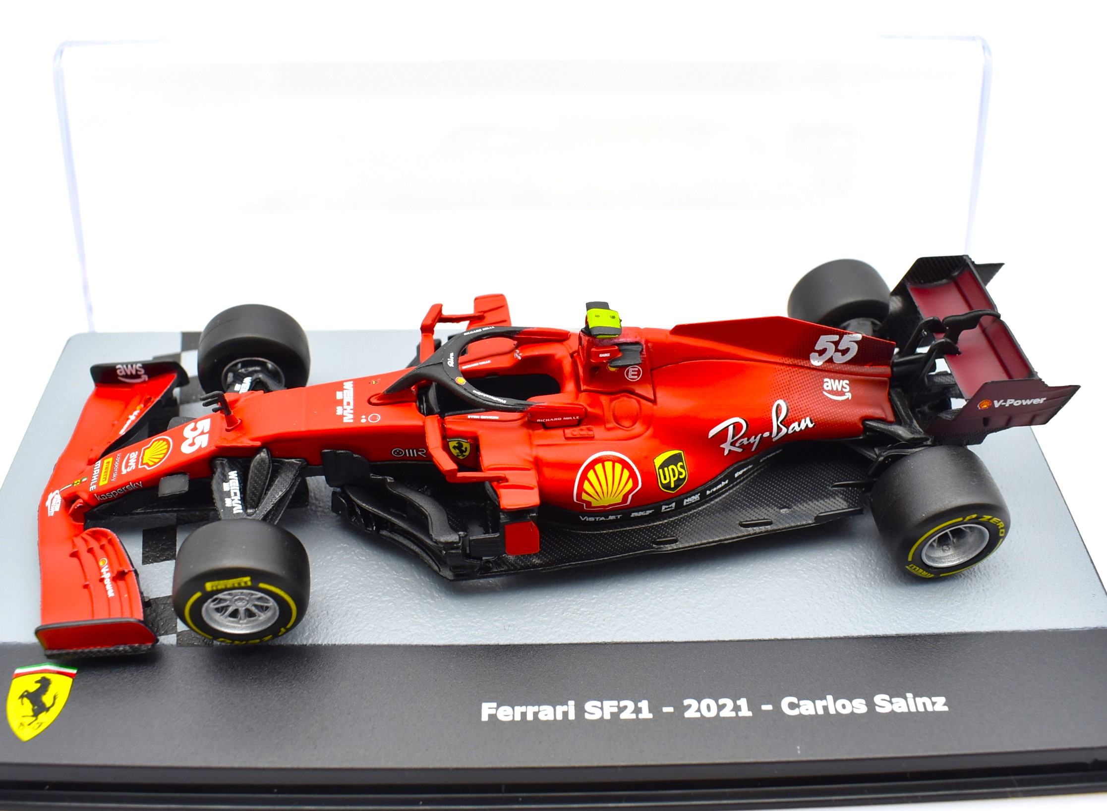 Modellini Auto Ferrari SF21 2021 Sainz scala 1:43 formula 1 gp collezione  ixo - Arcadia Modellismo