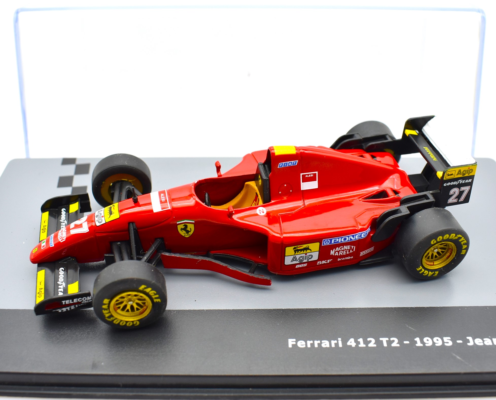 Model cars Ferrari 412 T2 1995 Alesi 1:43 scale formula 1 gp ixo collection