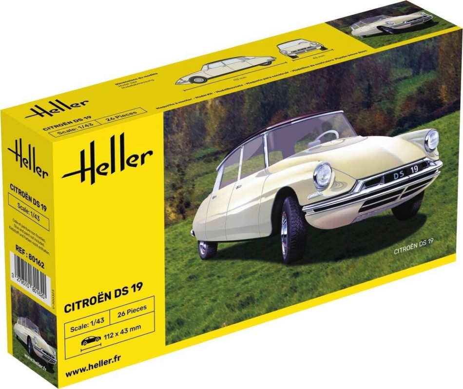 modellauto Kfz model kit bausatz passend für Heller CITROEN DS 19 KIT