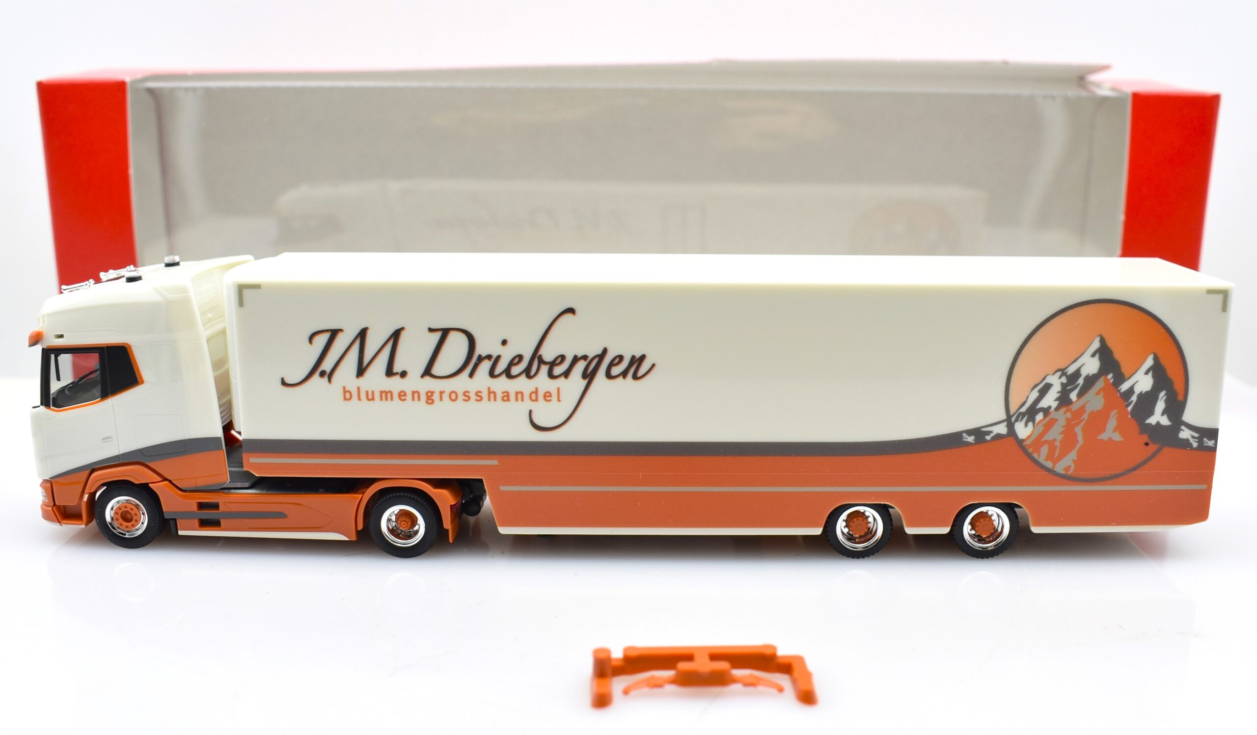 herpa modellino camion truck scala 1:87 DAF XG + SZ J. M. Driebergen modellismo
