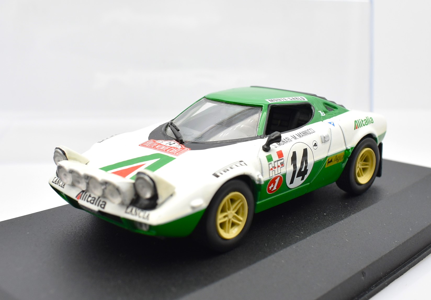 Modellino auto scala 1:43 Lancia Stratos HF rally n.14 Norev diecast modellismo