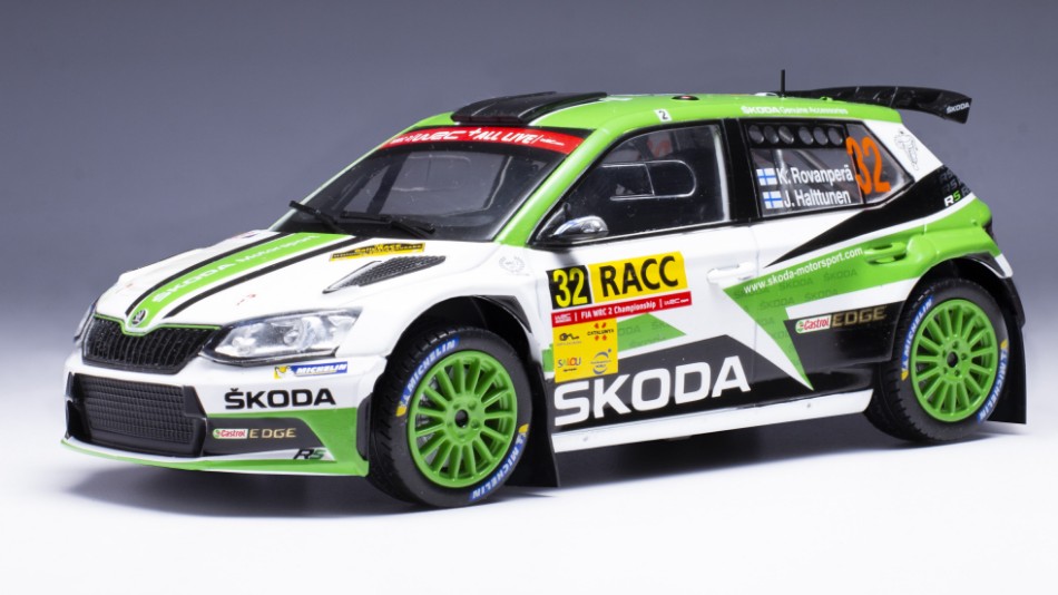 Miniature voiture rallye 1:24 auto Ixo SKODA FABIA R5 N.32 auto modélisme