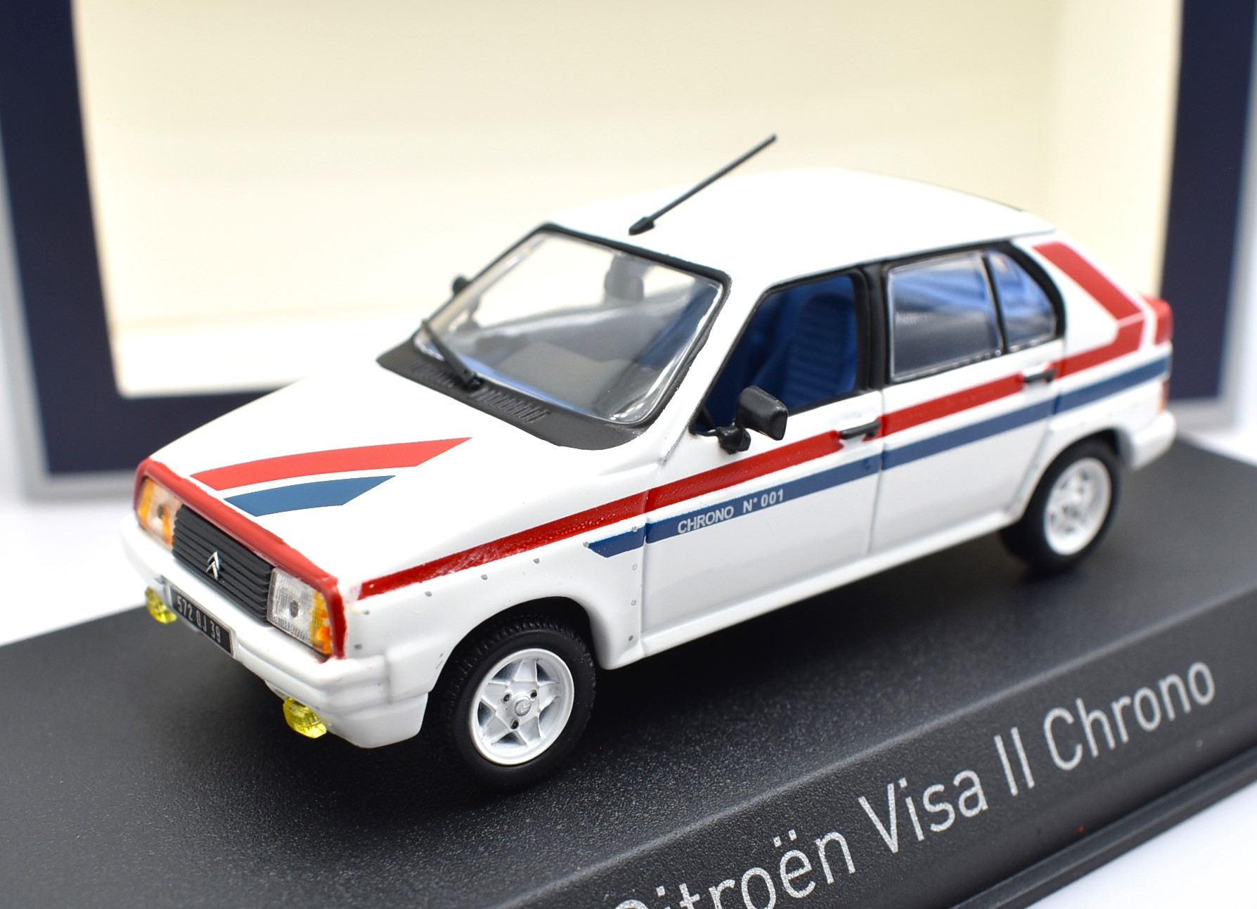 Miniature voiture auto 1:43 Citroën Visa 2 Chrono Norev diecast modèle statique