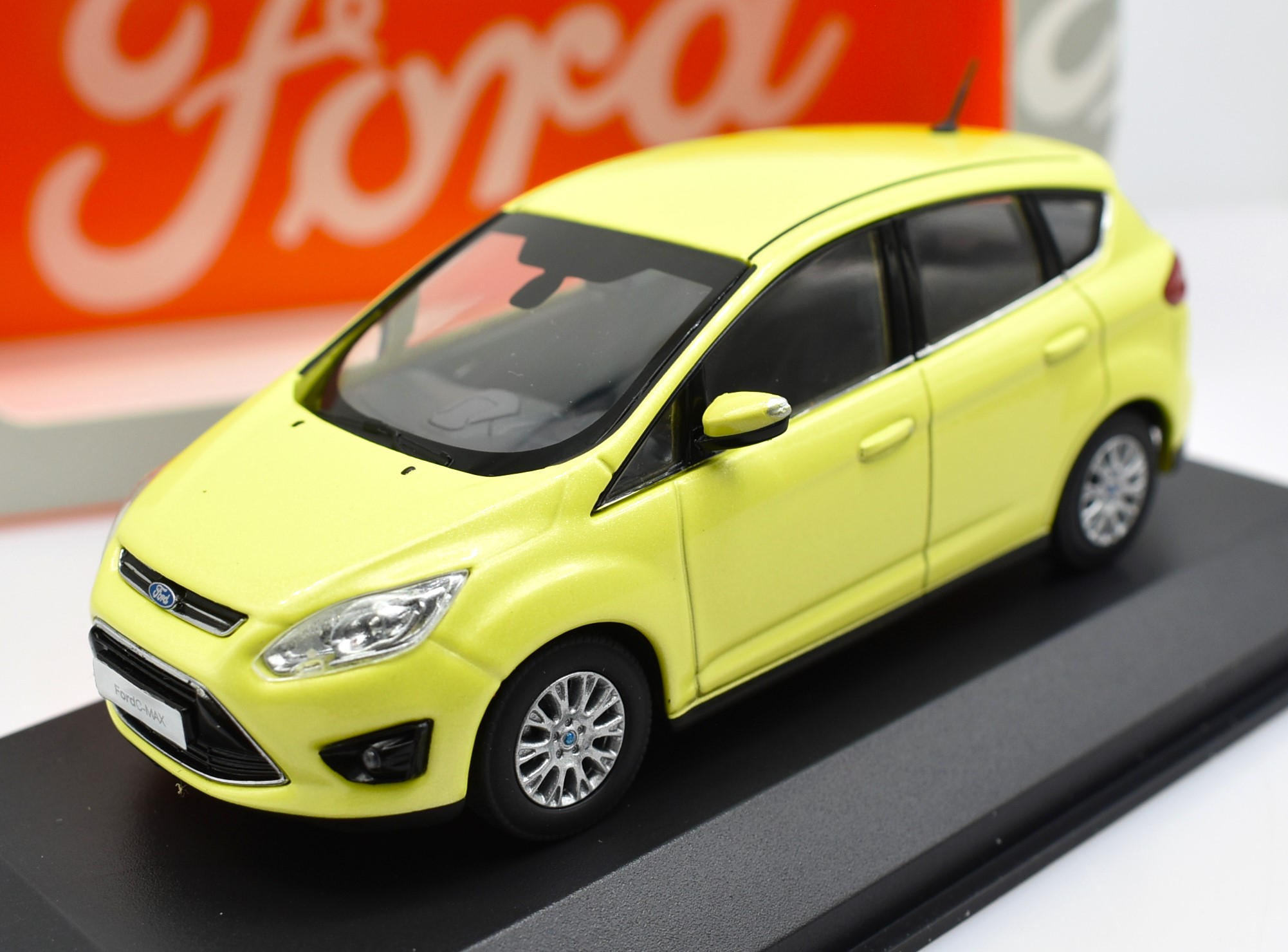 Miniature voiture auto 1:43 Ford C-MAX jaune Minichamps modèle de voiture véhicules